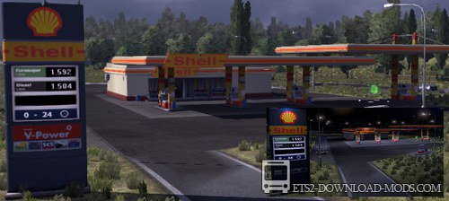 Новые заправки для Euro Truck Simulator 2 1.11.1