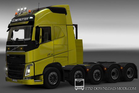 Шасси 10x8 Volvo FH16 2012 для Euro Truck Simulator 2 1.11.1