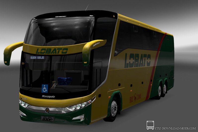 Скачать мод на автобус Marcopolo G7 1600 LD 6x2 для Euro Truck Simulator 2 1.12.1