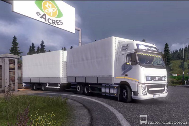 Скачать мод на грузовик Volvo FH13 Tandem v 2.1 для Euro Truck Simulator 2 1.15