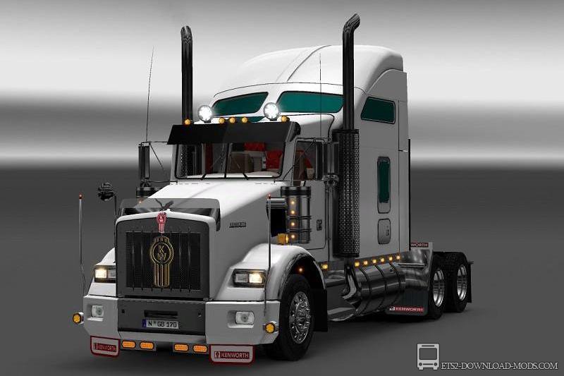 Скачать мод на грузовик Kenworth T800 для Euro Truck Simulator 2 1.15