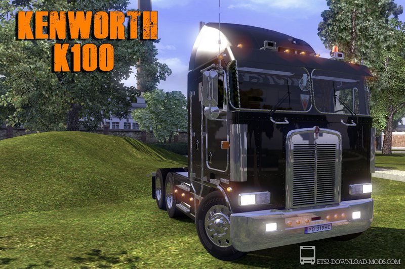 Скачать мод на грузовик Kenworth k100 v1.2.2 для Euro Truck Simulator 2 1.16