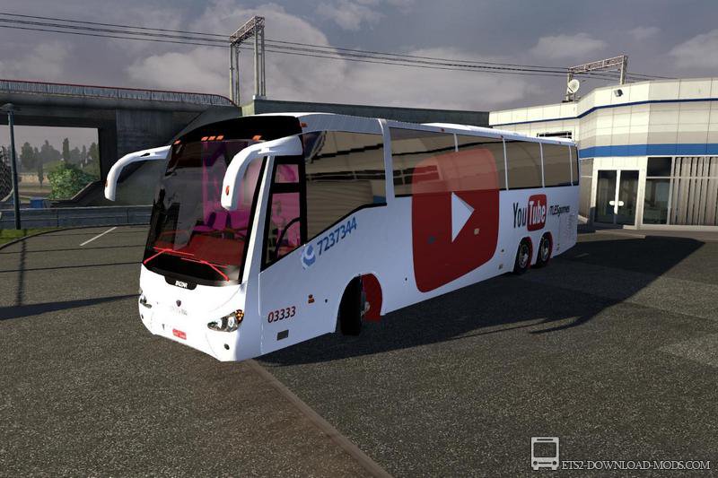 Скачать мод на автобус Scania Irizar для Euro Truck Simulator 2 1.16.2