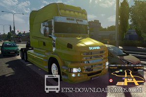 Скачать мод на грузовик Scania T Mod v1.5.3 для Euro Truck Simulator 2 1.17