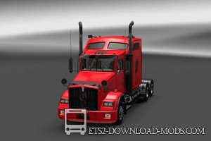 Скачать мод на грузовик Kenworth T800 v2 + Звук для Euro Truck Simulator 2 1.18