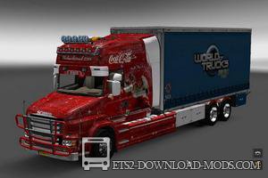 Мод на грузовик Scania T Longline Tandem для Euro Truck Simulator 2