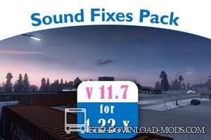 Звуковой пакет Sound Fixes Pack + Hot Pursuit Sounds v11.7 для Euro Truck Simulator 2
