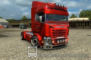 Грузовик Scania illegal V8 Reworked v3.0 для Euro Truck Simulator 2