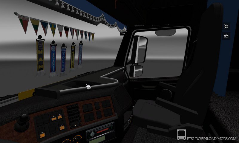 Скачать мод на грузовик Volvo FH12 500 с интерьером для Euro Truck Simulator 2 (ETS 2)