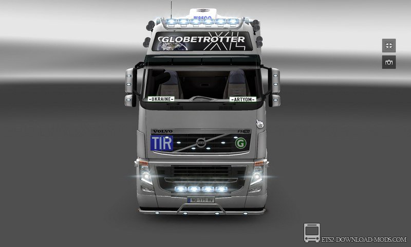 Грузовик Volvo FH12 500 с интерьером для Euro Truck Simulator 2