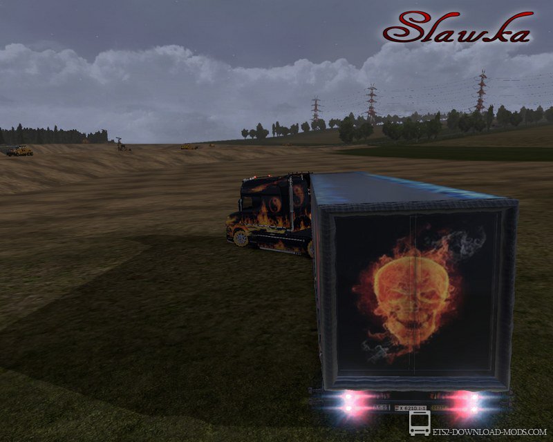 Трейлер «Fire Trailer» для Euro Truck Simulator 2 1.8.2.5
