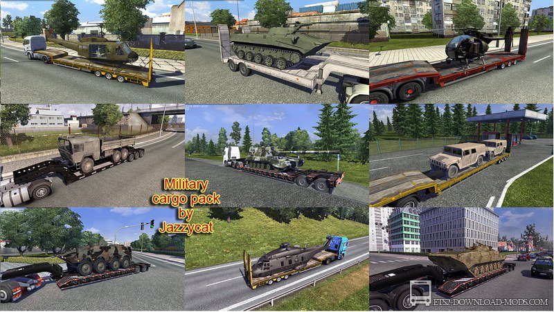 Пак военной техники "Military cargo pack" для Euro Truck Simulato...