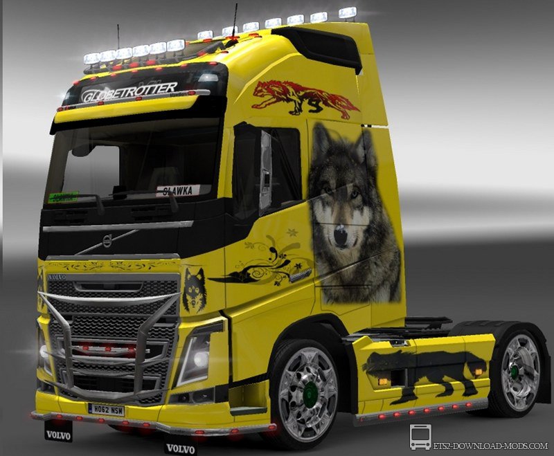 Cкин «Volvo 2013 - Wolf» для Euro Truck Simulator 2 1.10.1