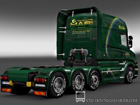 Скин для Scania T Longline для Euro Truck Simulator 2 1.10.1 + Трейлер