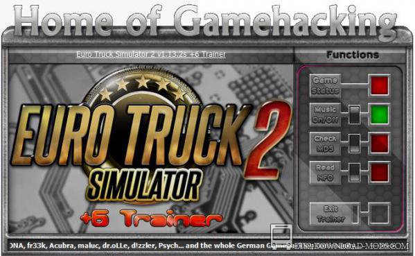 Скачать трейнер для Euro Truck Simulator 2 1.13.3 (ETS 2 Trainer)