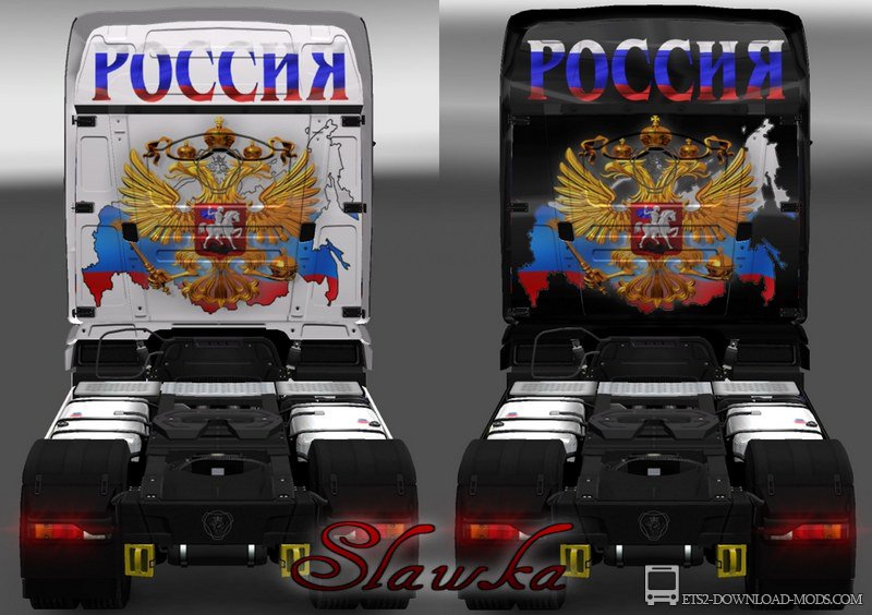 Скачать мод на скин «Scania R700 - Russia» для Euro Truck Simulator 2 1.8.2.5 (ETS 2)