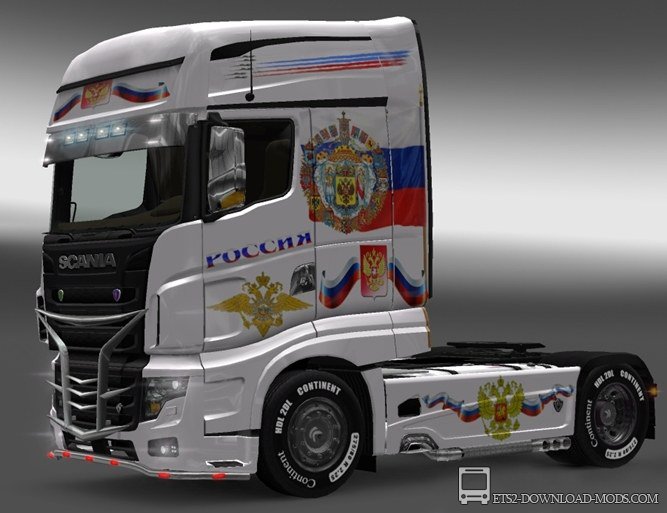 Скин «Scania R700 - Russia» для Euro Truck Simulator 2 1.8.2.5