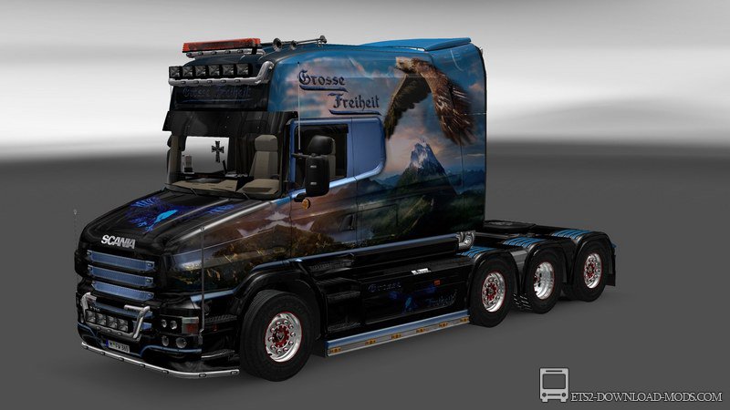 Скин «Scania T Longline - Grosse Freiheit» для Euro Truck Simulator 2 1.11.1