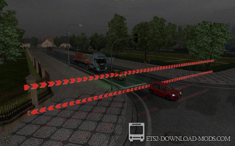 Скачать мод «Road closed and warning Sign» для Euro Truck Simulator 2 1.11.1 (ETS 2)