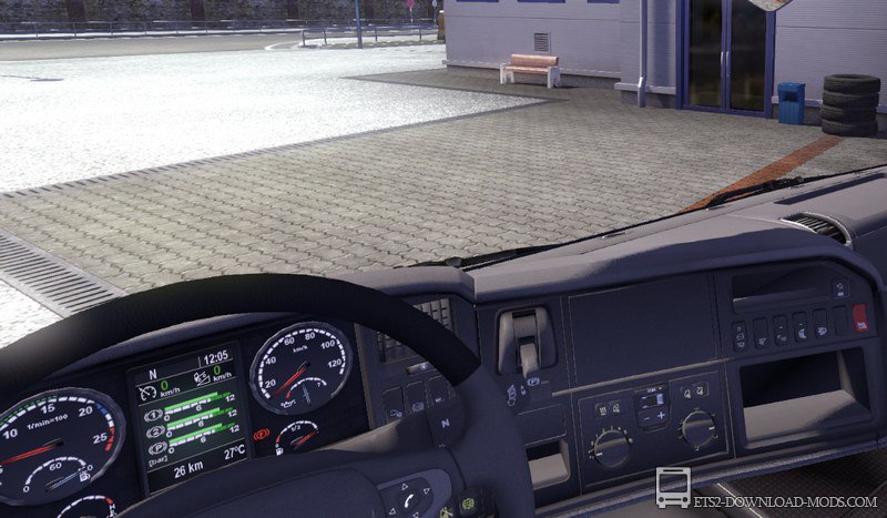 Информационный дисплей для SCANIA для Euro Truck Simulator 2 1.11.1