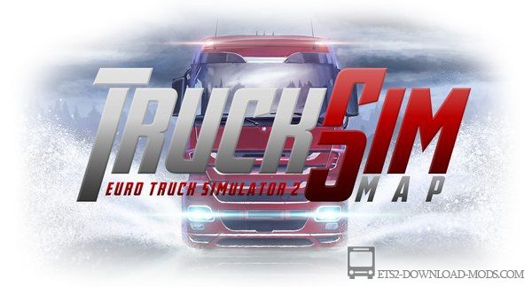 Скачать мод Just Play Mod на TruckSim Map 6.5 для Euro Truck Simulator 2 1.26 (ETS 2)