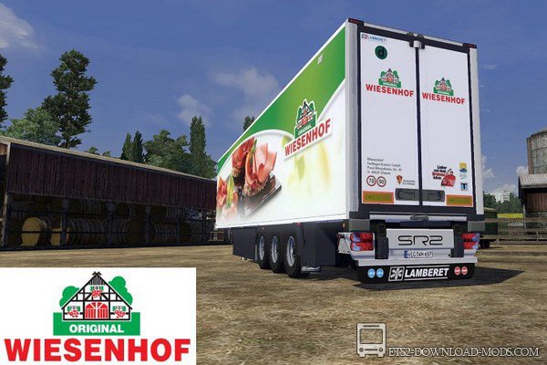 Скин трейлера Lamberet Wiesenhof для Euro Truck Simulator 2 1.11.1