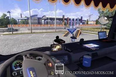 Скачать мод на интерьер грузовика MAN для Euro Truck Simulator 2 1.12.1