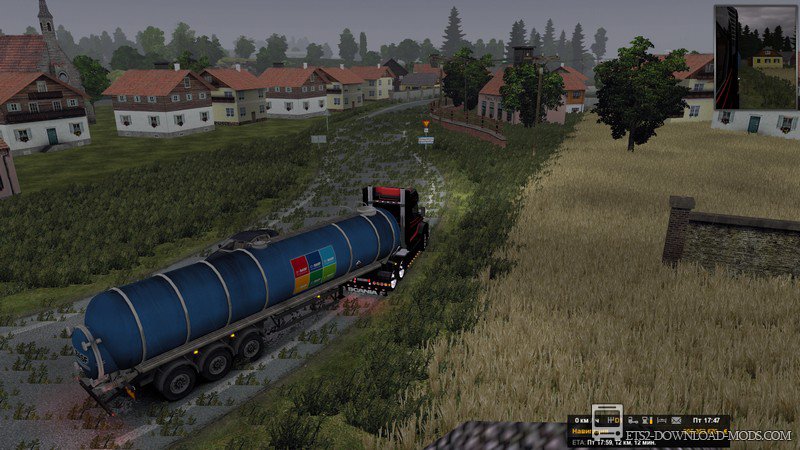 Скачать мод «Новая Растительность 1.12» для Euro Truck Simulator 2 1.12.1 (ETS 2, С грузом по Европе 3)