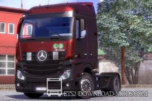 Скачать мод на грузовик Mercedes Actros MP4 4X2 v2.0 для Euro Truck Simulator 2 1.12.1