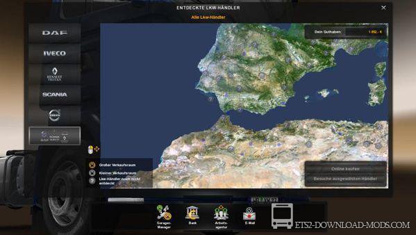 Скачать мод Цветная карта для TruckSim Map 5.x для Euro Truck Simulator 2 1.11.1