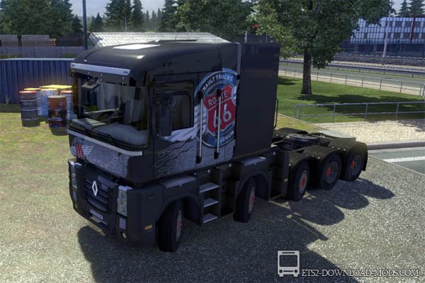 Скачать мод на тюнинг грузовика Renault Magnum для Euro Truck Simulator 2 1.12.1