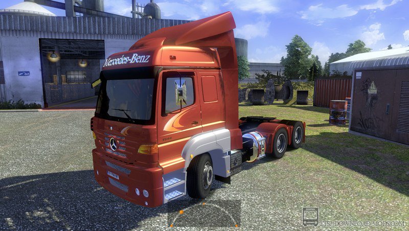 Скачать мод на грузовик Mercedes-Benz Actros MP1 1944s для Euro Truck Simulator 2 1.12.1 (ETS 2, С грузом по Европе 3)