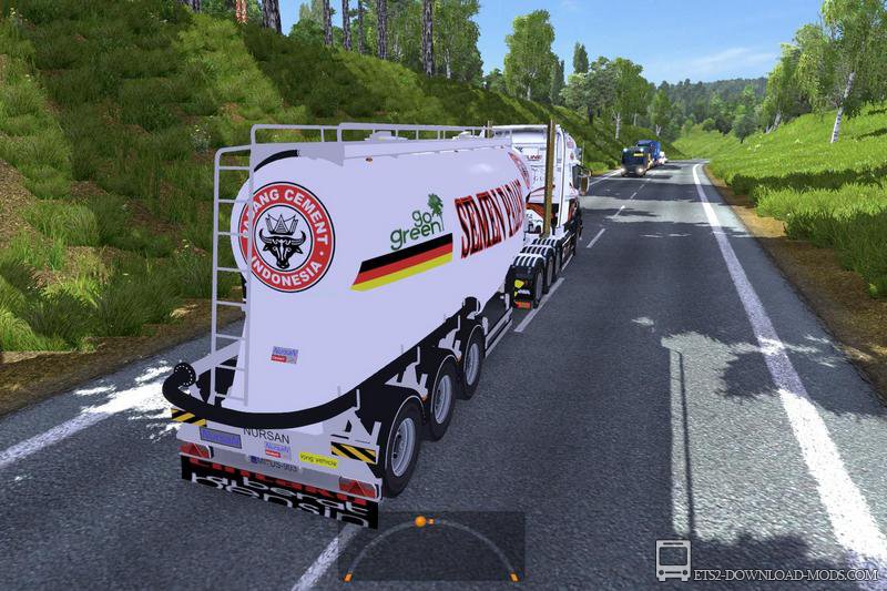Скачать мод на прицеп Цементовоз - Индонезия для Euro Truck Simulator 2 1.10.1