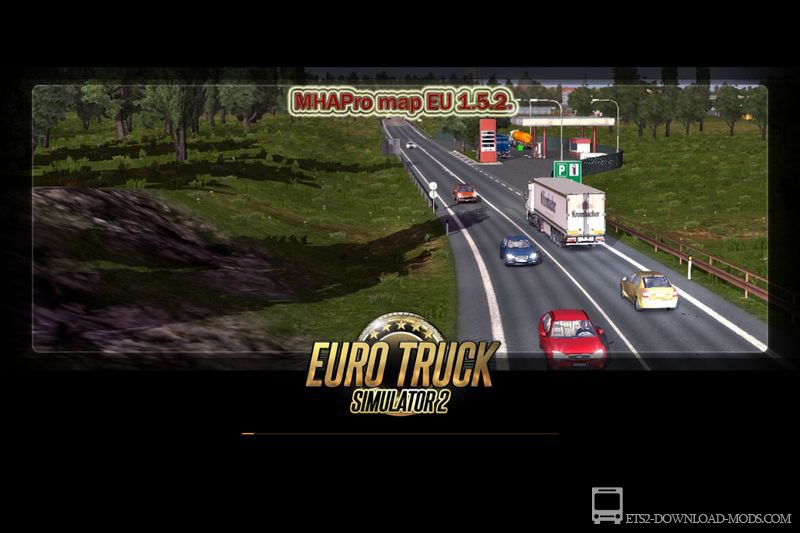 Скачать мод на карту MHAPro EU 1.5.2 для Euro Truck Simulator 2 1.12.1