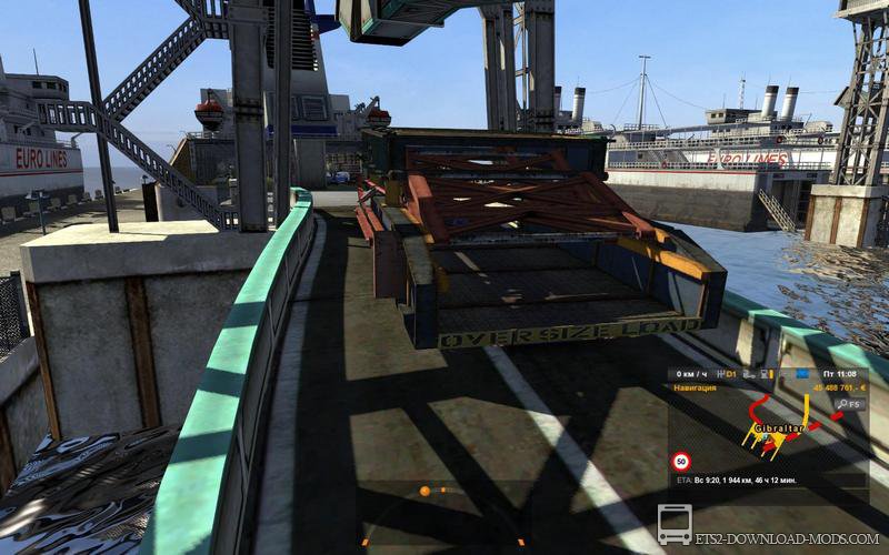 Скачать мод на негабаритные грузы для Euro Truck Simulator 2 1.12.1 (ETS 2, С грузом по Европе 3)