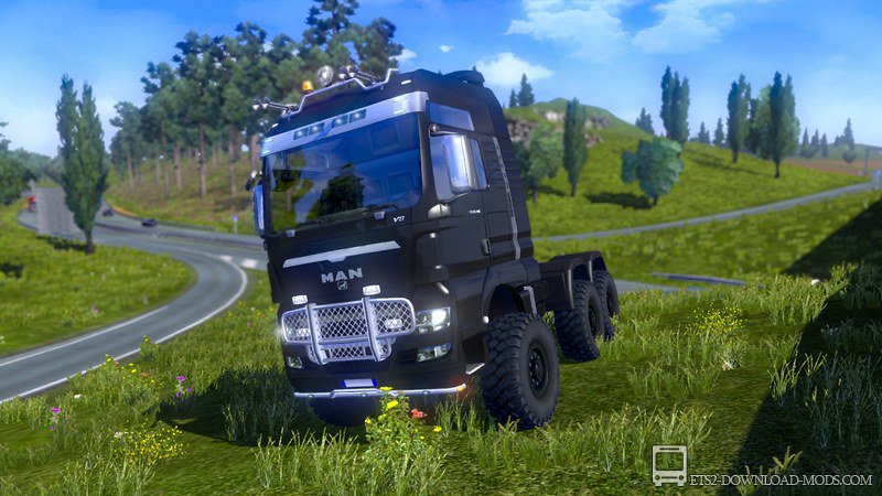 Скачать мод на вездеходное шасси Off-Road mod v 1.0 для Euro Truck Simulator 2 1.12.1 (ETS 2, С грузом по Европе 3)