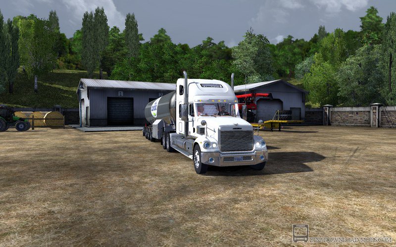 Скачать мод на грузовик Freightliner Coronado для Euro Truck Simulator 2 1.13 (ETS 2, С грузом по Европе 3)