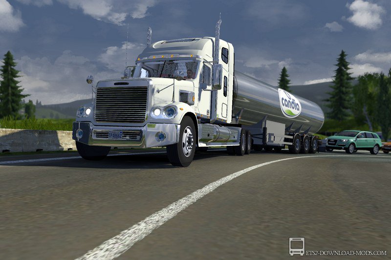 Скачать мод на грузовик Freightliner Coronado для Euro Truck Simulator 2 1.13