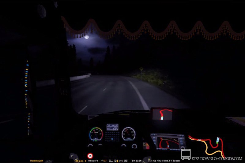 Скачать мод на тюнинг грузовика MAN TGX для Euro Truck Simulator 2 1.12.1 (ETS 2 1.12.1, С грузом по Европе 3)