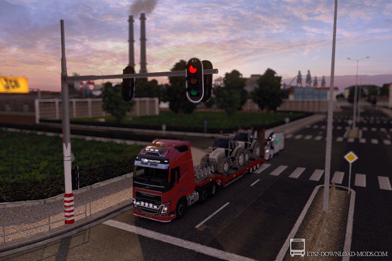 Скачать мод на Дублирующий светофор для Euro Truck Simulator 2 1.12.1