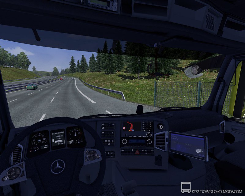 Скачать мод на грузовик Mercedes Antos-1840 для Euro Truck Simulator 2 1.12.1 (ETS 2 1.12.1, С грузом по Европе 3)