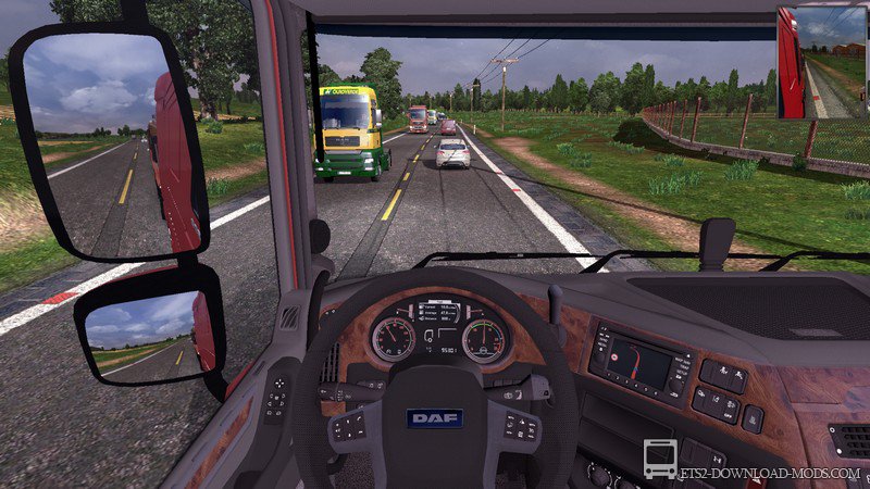 Скачать мод на увеличение трафика для Euro Truck Simulator 2 1.14