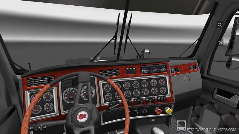Скачать мод на грузовик Kenworth T800 для Euro Truck Simulator 2 1.15 (ETS 2 1.15, С грузом по Европе 3)