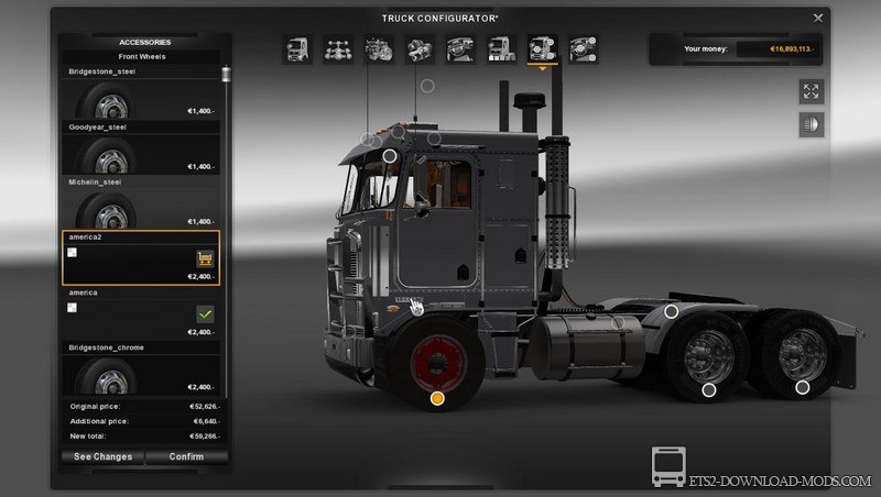 Скачать мод на Грузовик Kenworth K100 v3.0 для Euro Truck Simulator 2 (обновлено для ETS 2 1.26)