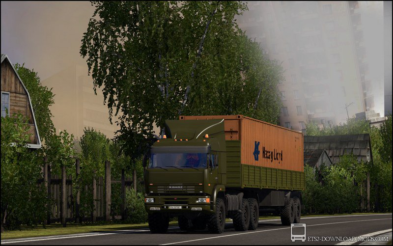 Скачать мод на грузовик Камаз 6460 для Euro Truck Simulator 2 1.16