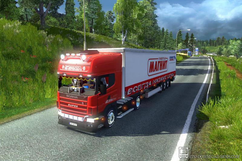 Скачать мод на грузовик Scania 124L для Euro Truck Simulator 2 1.16.2