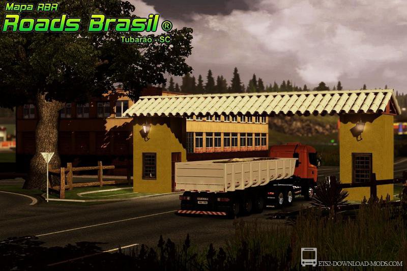 Скачать мод на карту Бразилии - Mapa RBR 1.0.8 для Euro Truck Simulator 2 1.16 (ETS 2 1.16, С грузом по Европе 3)