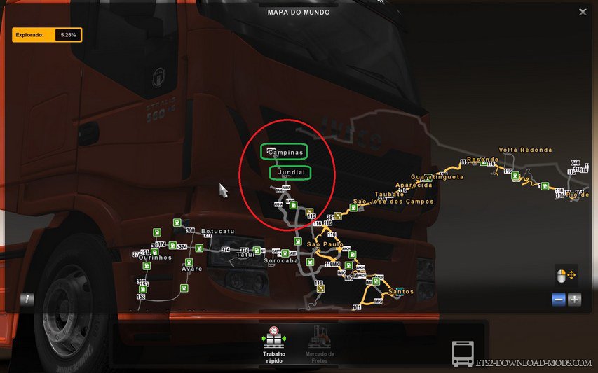 Карта гаражей в euro truck simulator 2