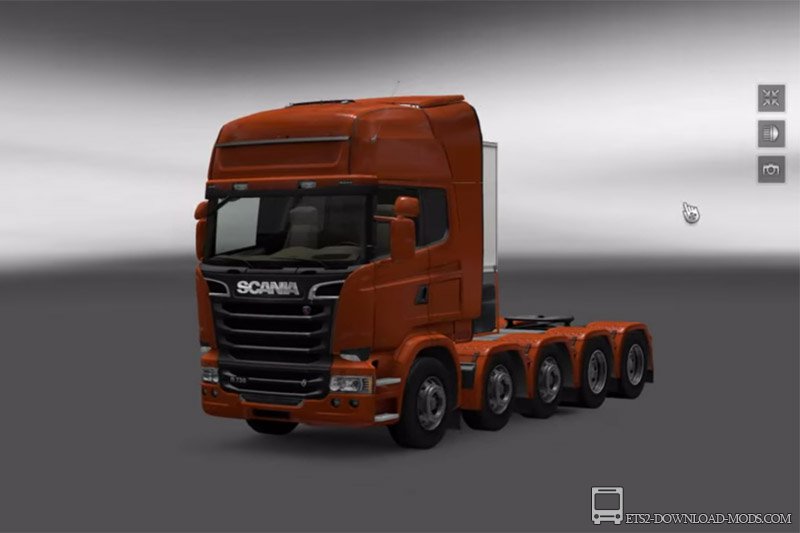 Мод на тюнинг Scania Streamline 10x8 для Euro Truck Simulator 2