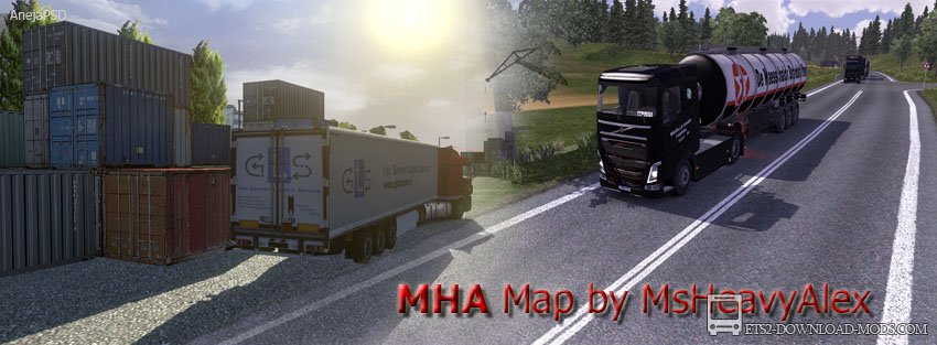 Скачать мод на карту MHAPro Map MsHeavyAlex EU 1.9 для Euro Truck Simulator 2 1.16 (ETS 2 1.16.3.1, С грузом по Европе 3)